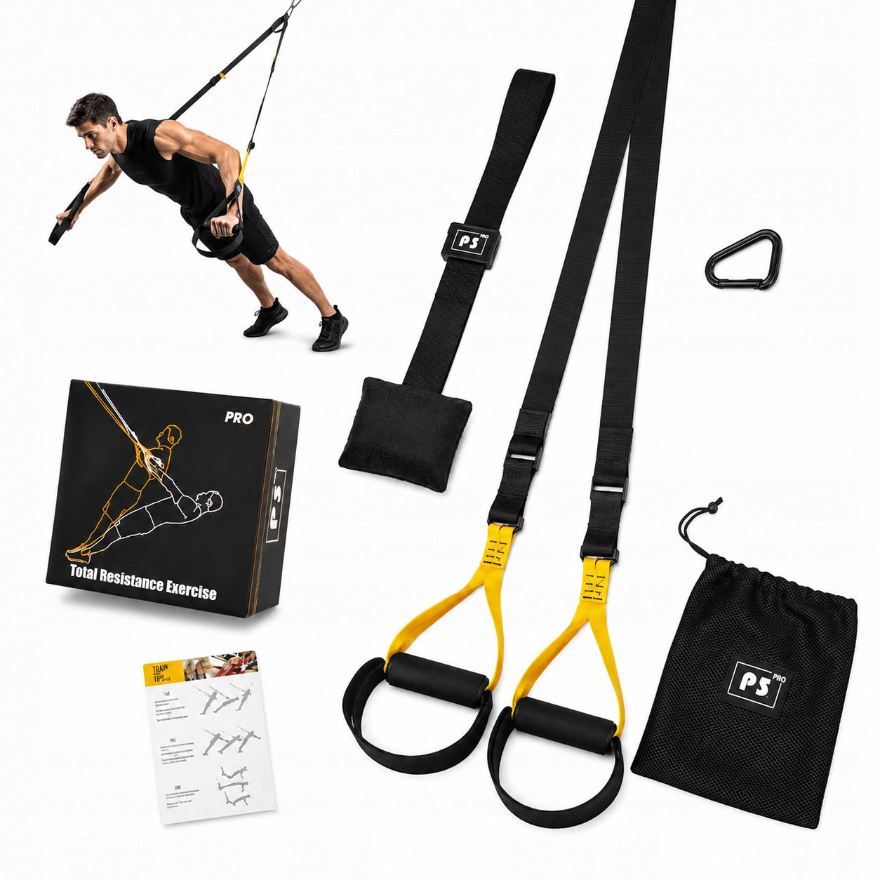 TRX EXERCISE TAPES BELTS training set for crossfit pull-up exercises Manufacturer code Taśmy do ćwiczeń w zawieszeniu trx