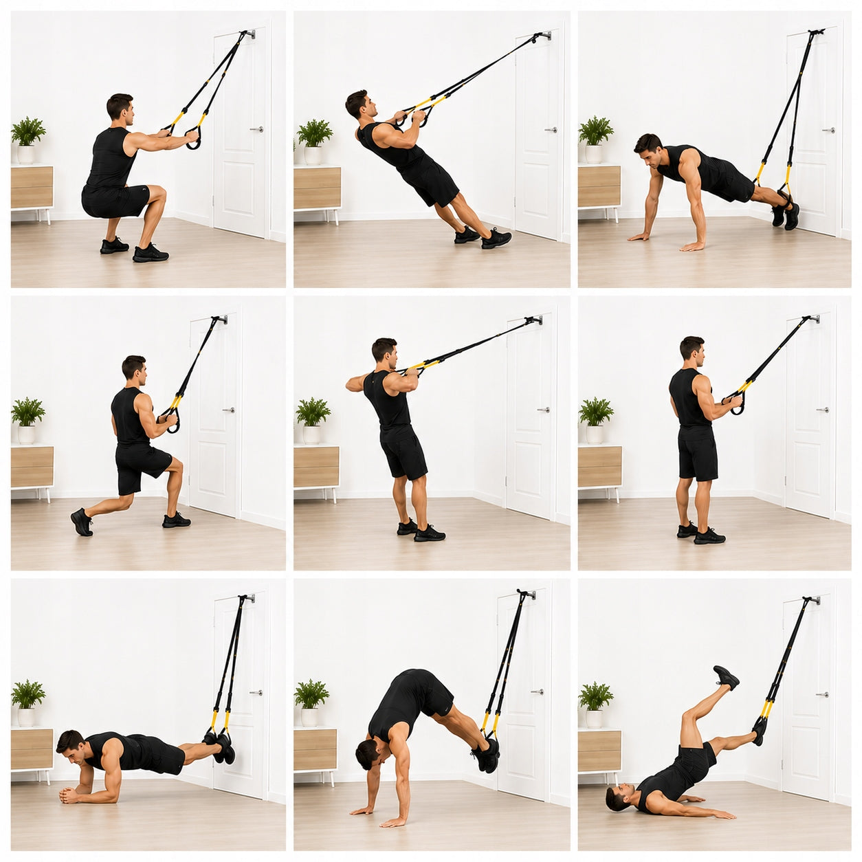 TRX EXERCISE TAPES BELTS training set for crossfit pull-up exercises Packaging status original
