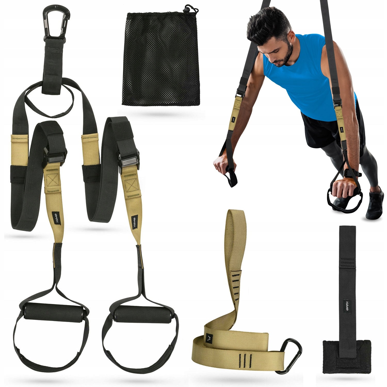 TRX TRAINING BELTS FOR CROSSFIT PRO EXERCISES GYMTEK