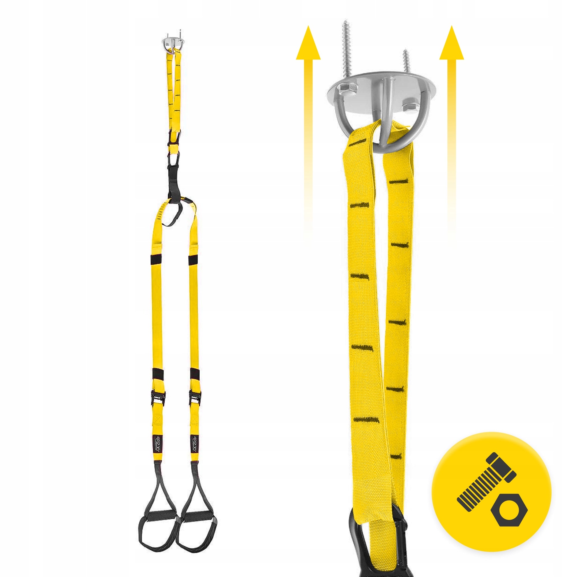TRX TRAINING BELTS FOR EXERCISE TRAINING CROSSFIT FITNESS HANDLE 250 KG Brand 4FIZJO
