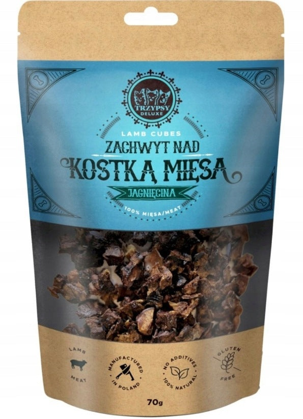 TRZYPSY HAPPY SNACKY FOR DOG DELIGHT OVER LAMB MEAT CUBE 70g