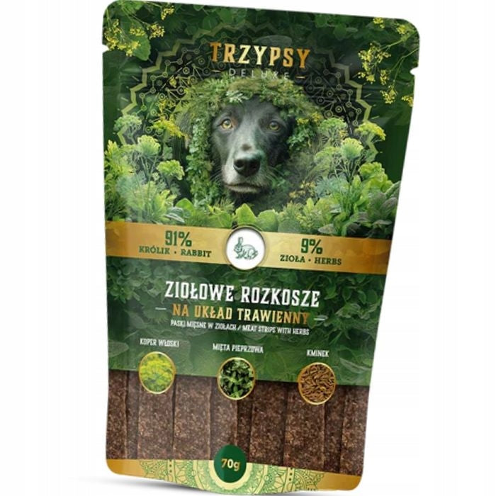 TRZYPSY HERBAL DELIGHTS Rabbit Strips for Digestive System 70g Volume 0 ml