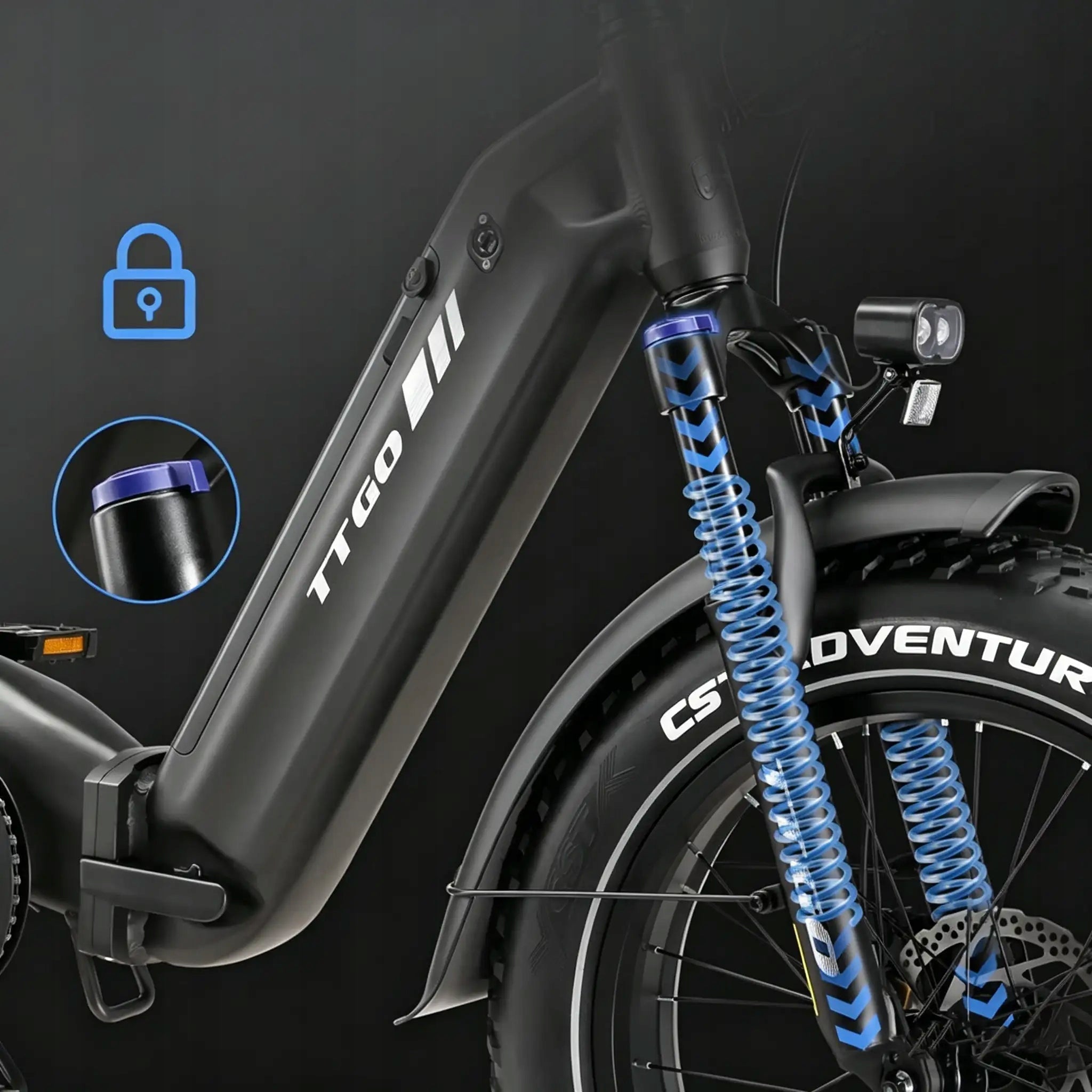 TTGO F6 Boost Folding Electric Bike 250W 18AH 25KM/H 140KM 70Nm 20" EU Wheel size (") 20