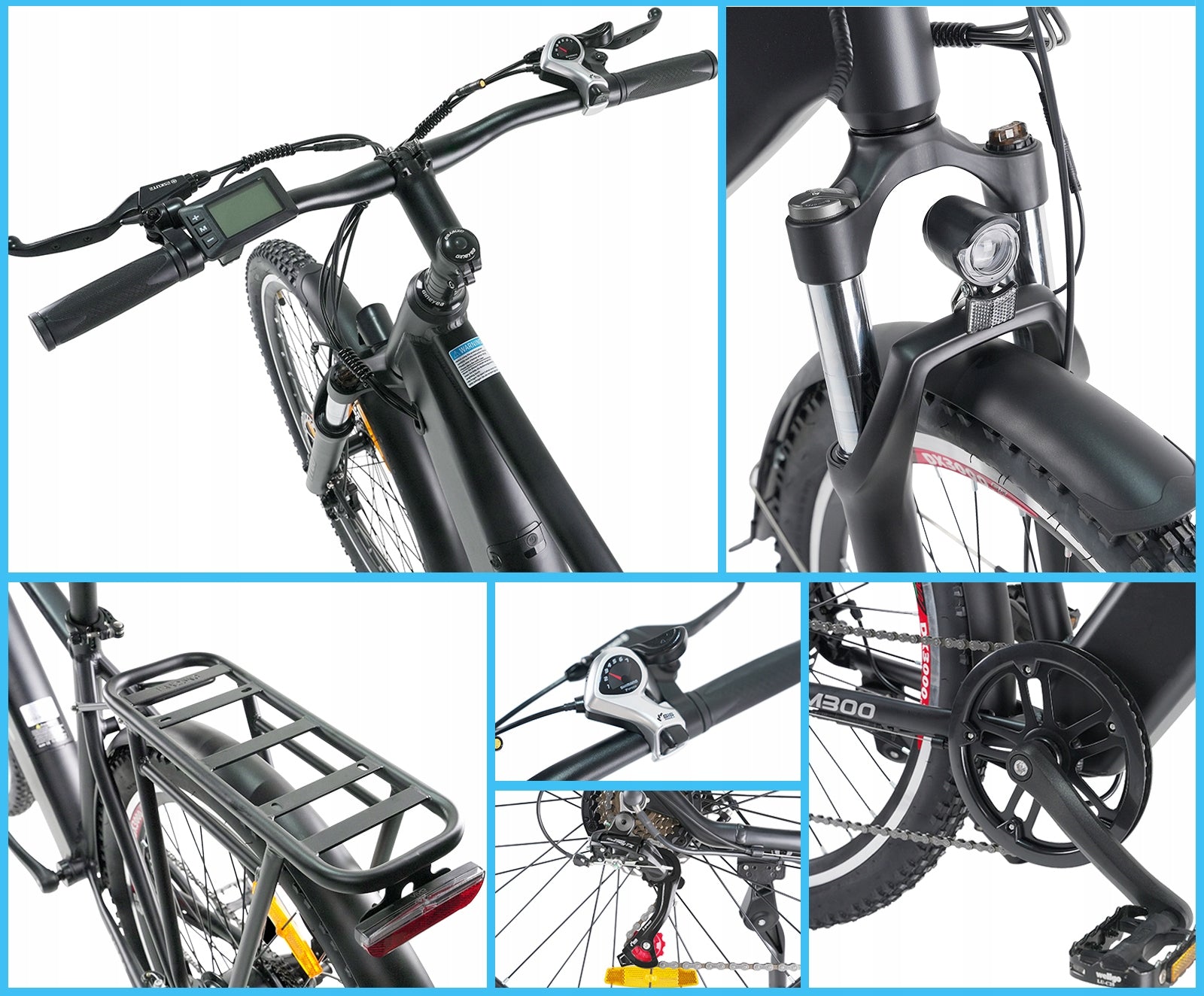 TTGO M300 Electric Bike 27.5'' 250W 36V 20AH 100KM Torque Sensor eMTB Model M300 36V 20AH Torque Sensor PL