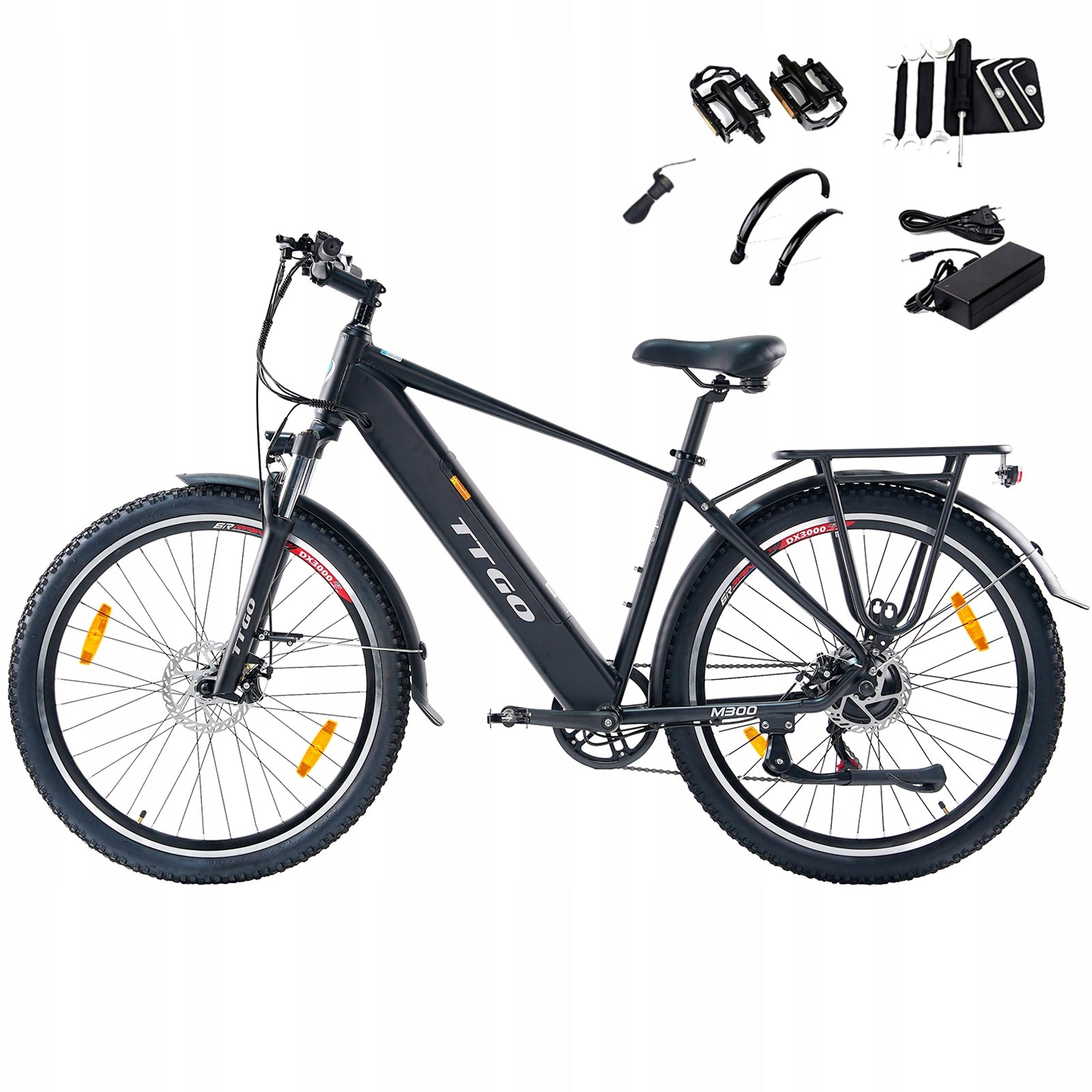 TTGO M300 Electric Bike 27.5'' 250W 36V 20AH 100KM Torque Sensor eMTB