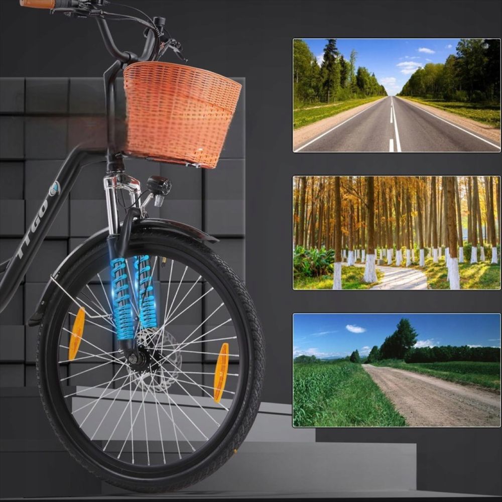 TTGO YY-26ST Women's/Men's Electric Bike 250W 25KM/H 36V 14.5Ah 26 inches Frame size M