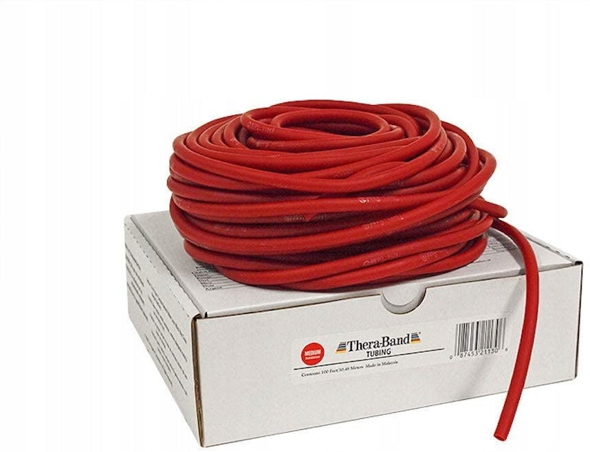 TUBING REHABILITATION STRAP THERA-BAND 30,5 M Color red