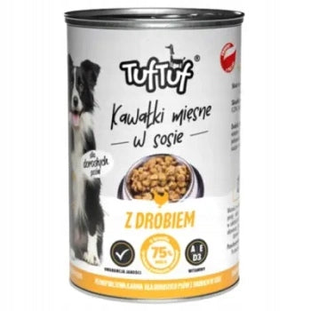 TUF TUF CAN MEAT PIECES WITH POULTRY FOR DOG 415G