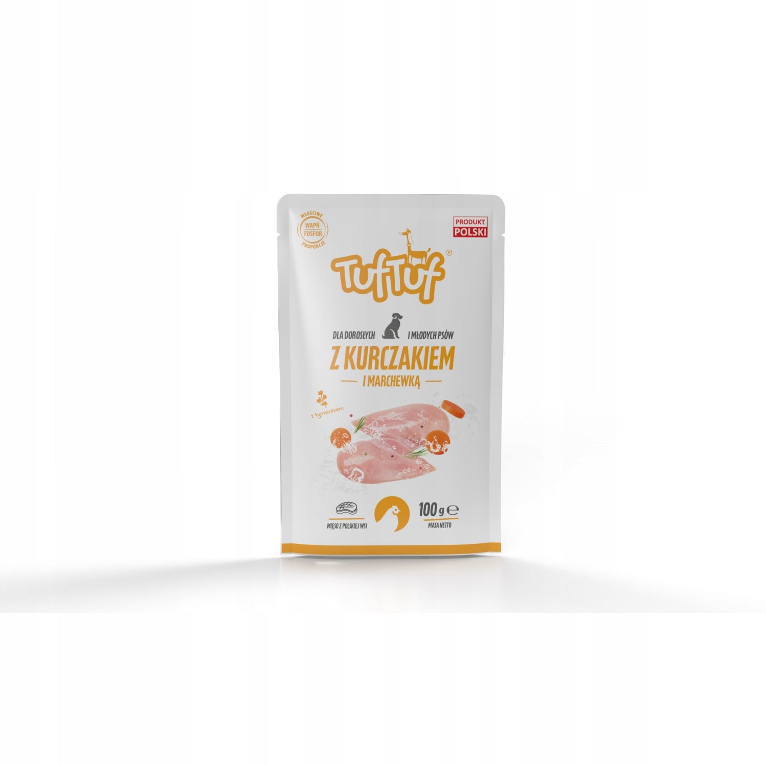TUF TUF Dog sachet Chicken with Carrot 100g Packaging status original