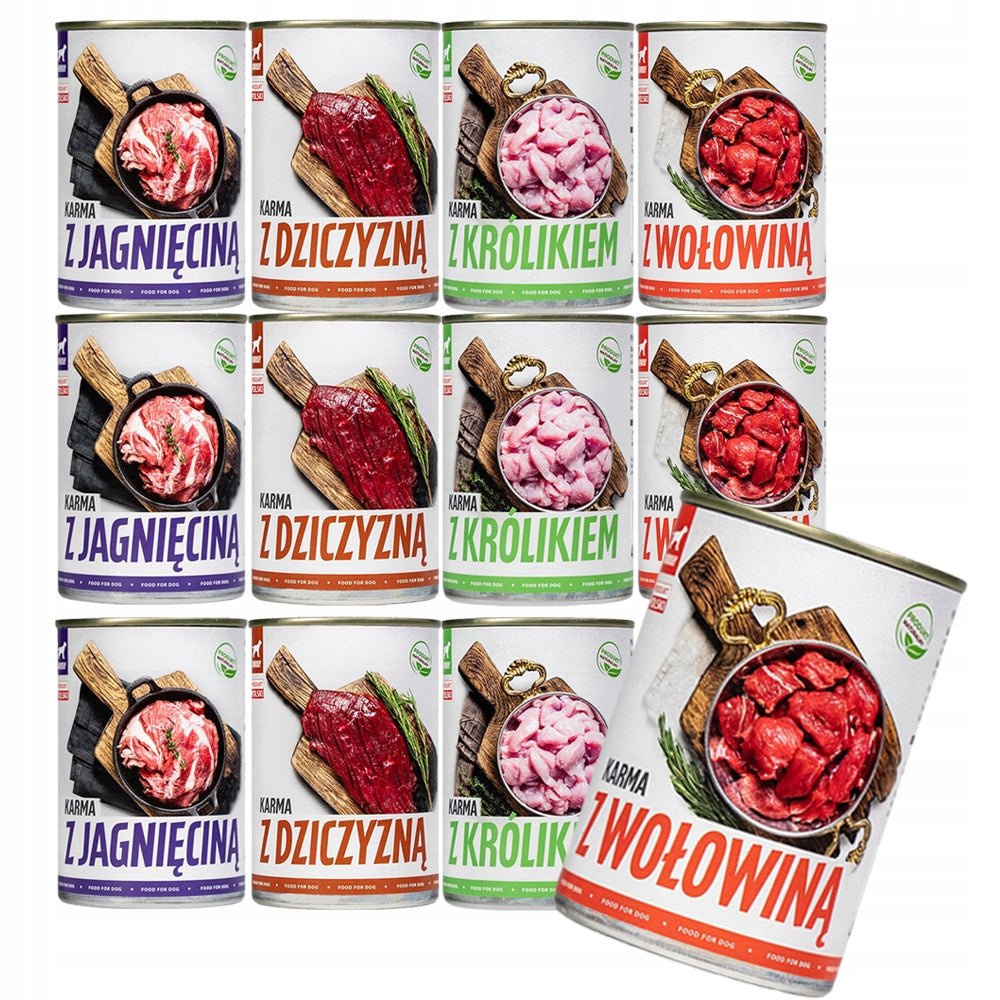 TUF TUF dog food MIX OF FLAVORS 12x400g