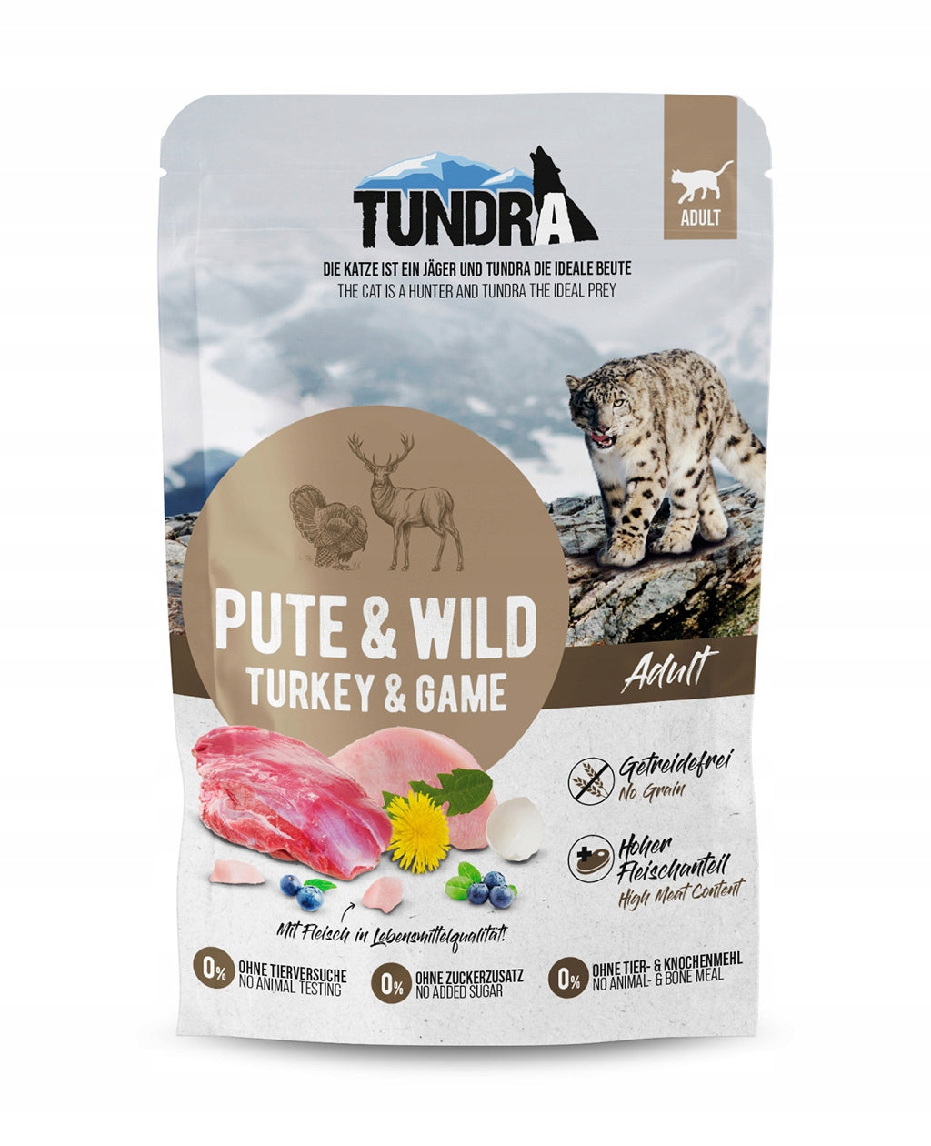 TUNDRA CAT TURKEY WITH VENISON 85G WET CAT FOOD
