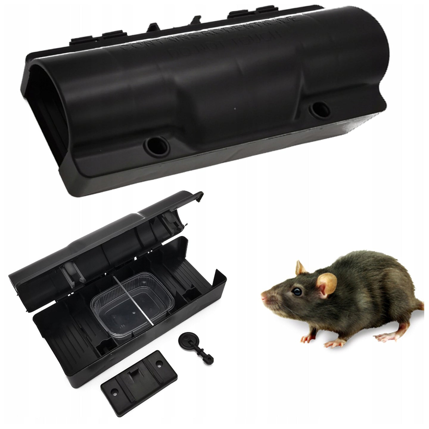 TUNEL deratization feeder for rats and mice + WALL ADAPTER Packaging status original