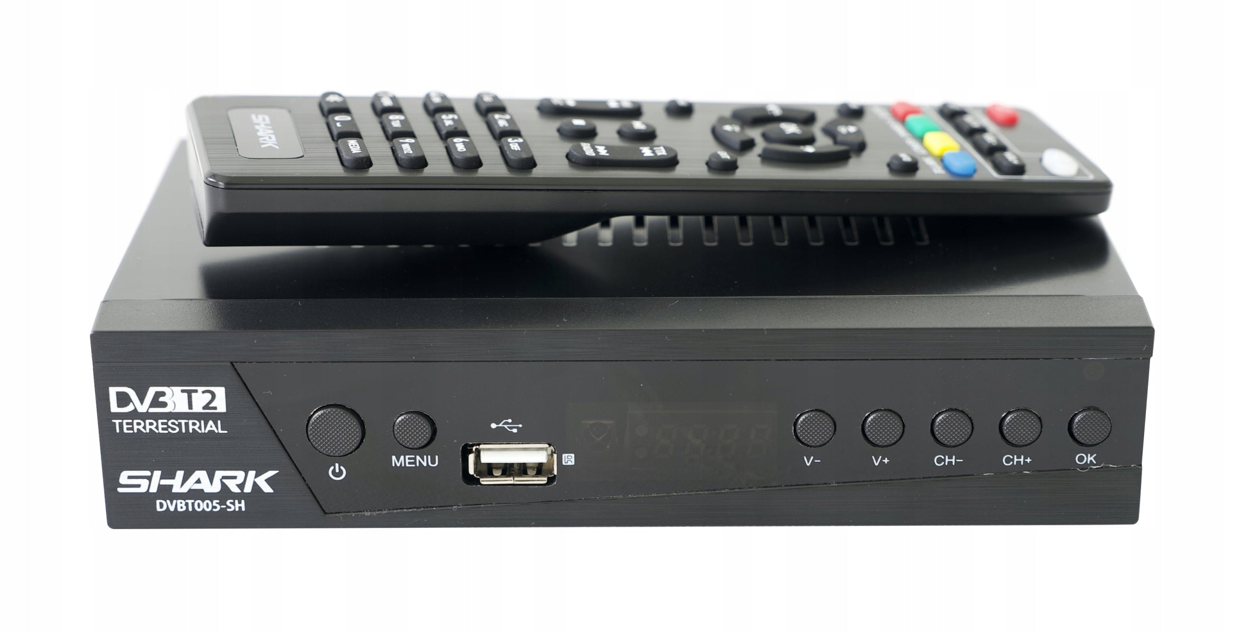 TUNER DECODER DVBT2 TV TERRESTRIAL DVB-T2/C HEVC H.265 FHD REMOTE HDMI USB PVR Packaging status original