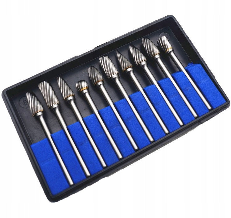 TUNGSTEN CEMENTED CARBIDE METAL END MILLS SET OF 10PCS 3MM Manufacturer code ZF2