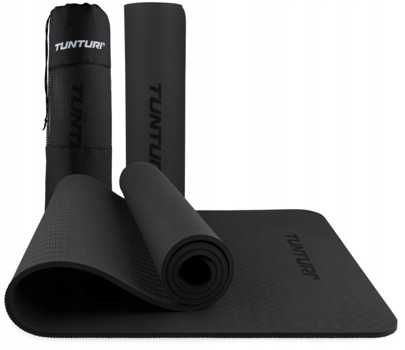 TUNTURI YOGA MAT TUNTURI YOGAMAT 8MM BLACK