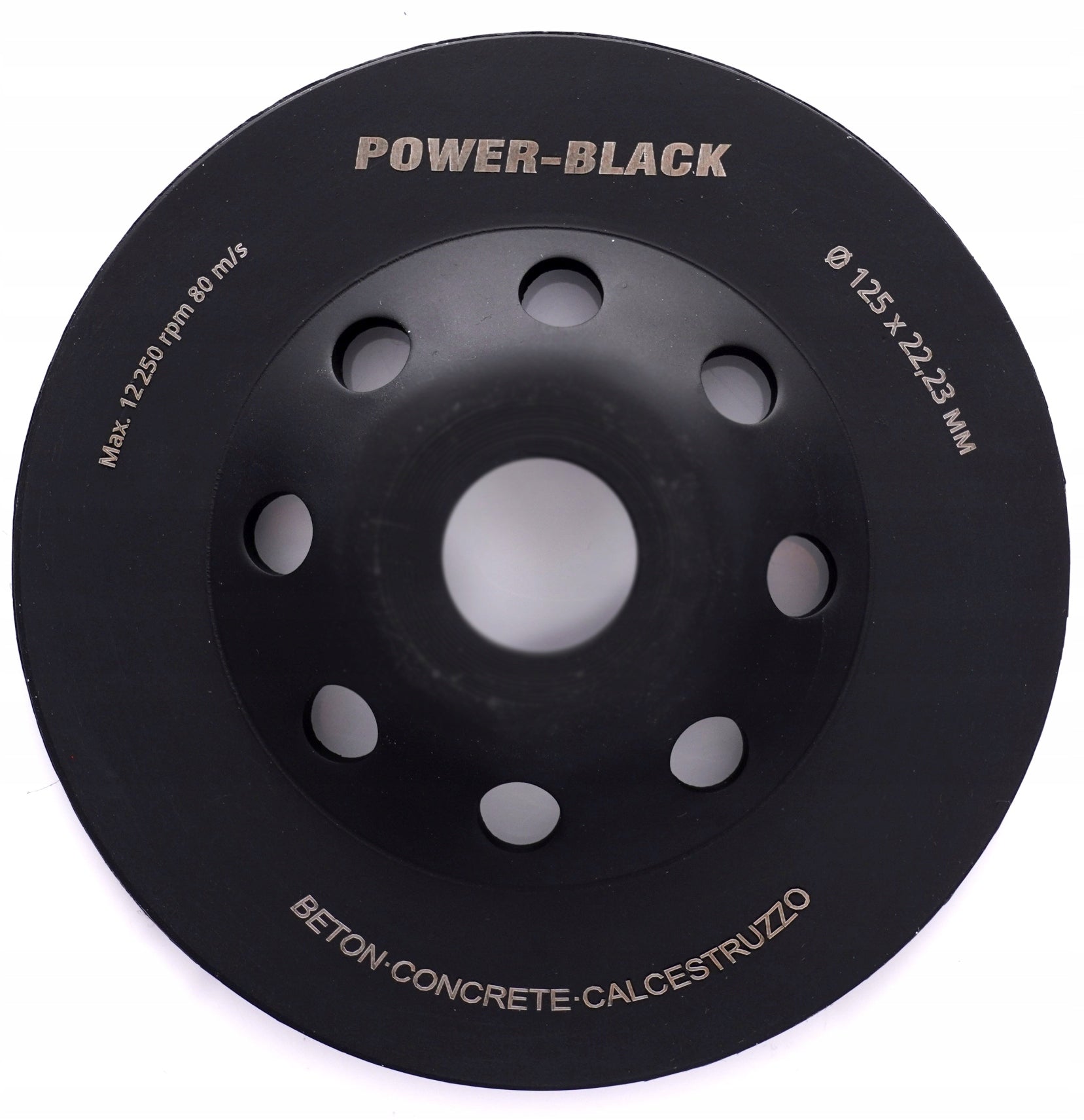 TURBO DIAMOND POT DISC FOR CONCRETE 125 MM Brand Power-Black
