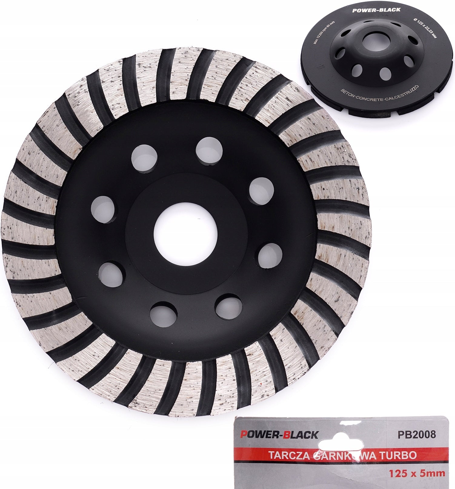 TURBO DIAMOND POT DISC FOR CONCRETE 125 MM Manufacturer code PB2008