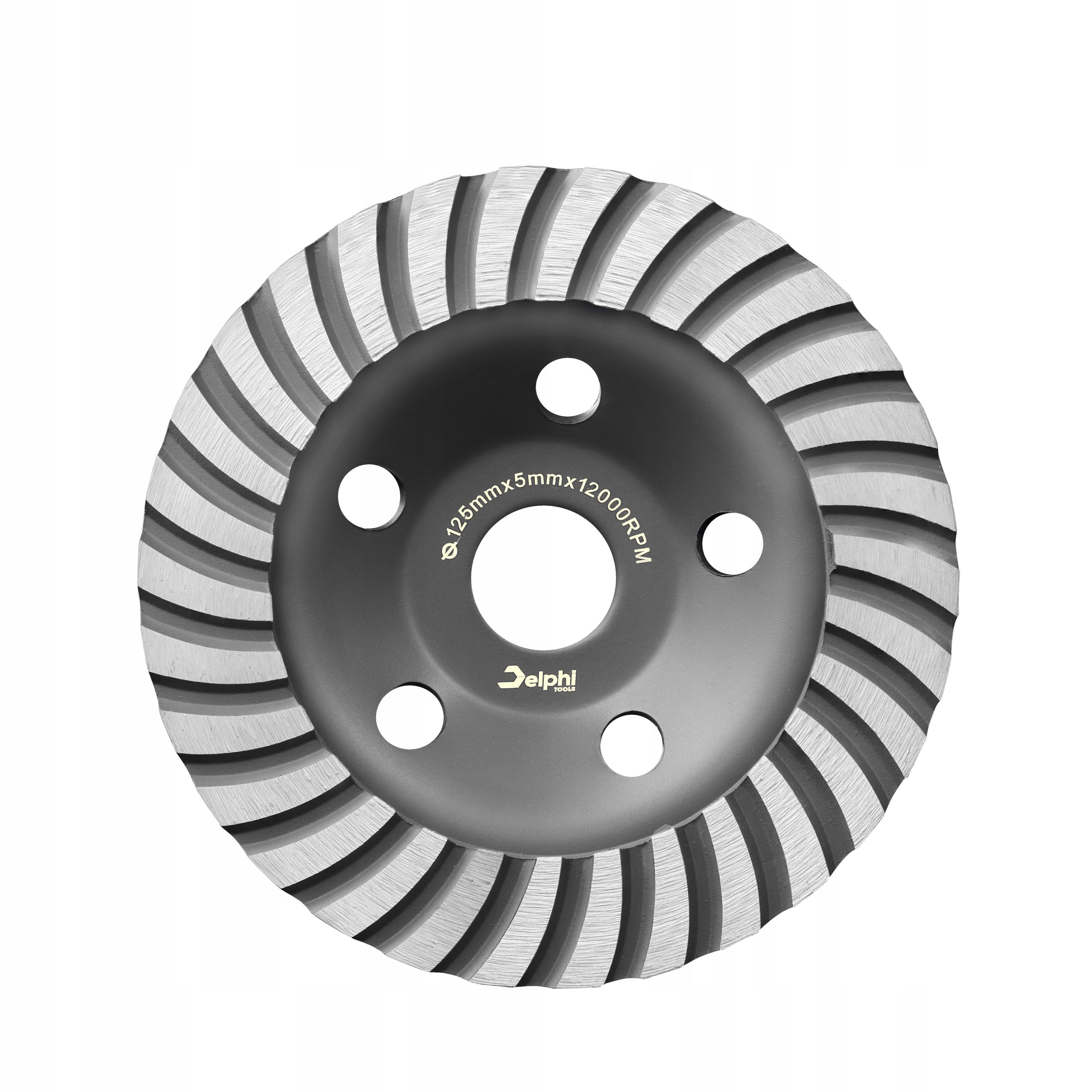 TURBO POT DIAMOND DISC FOR GRINDING GRANITE CONCRETE 125mm 5mm Hole diameter 22,2mm