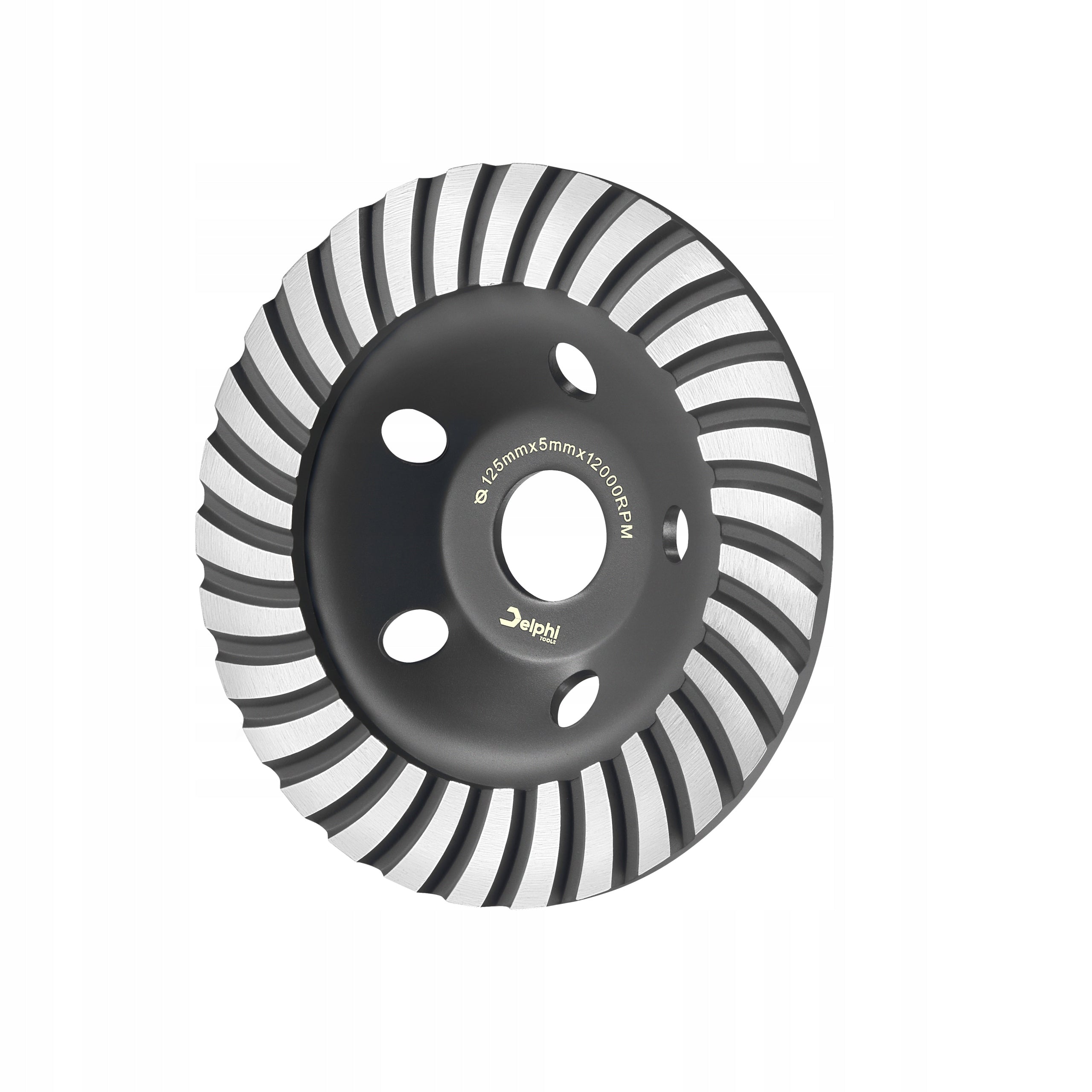 TURBO POT DIAMOND DISC FOR GRINDING GRANITE CONCRETE 125mm 5mm Series Diamentowa Tarcza Frez Diamentowy 125x5