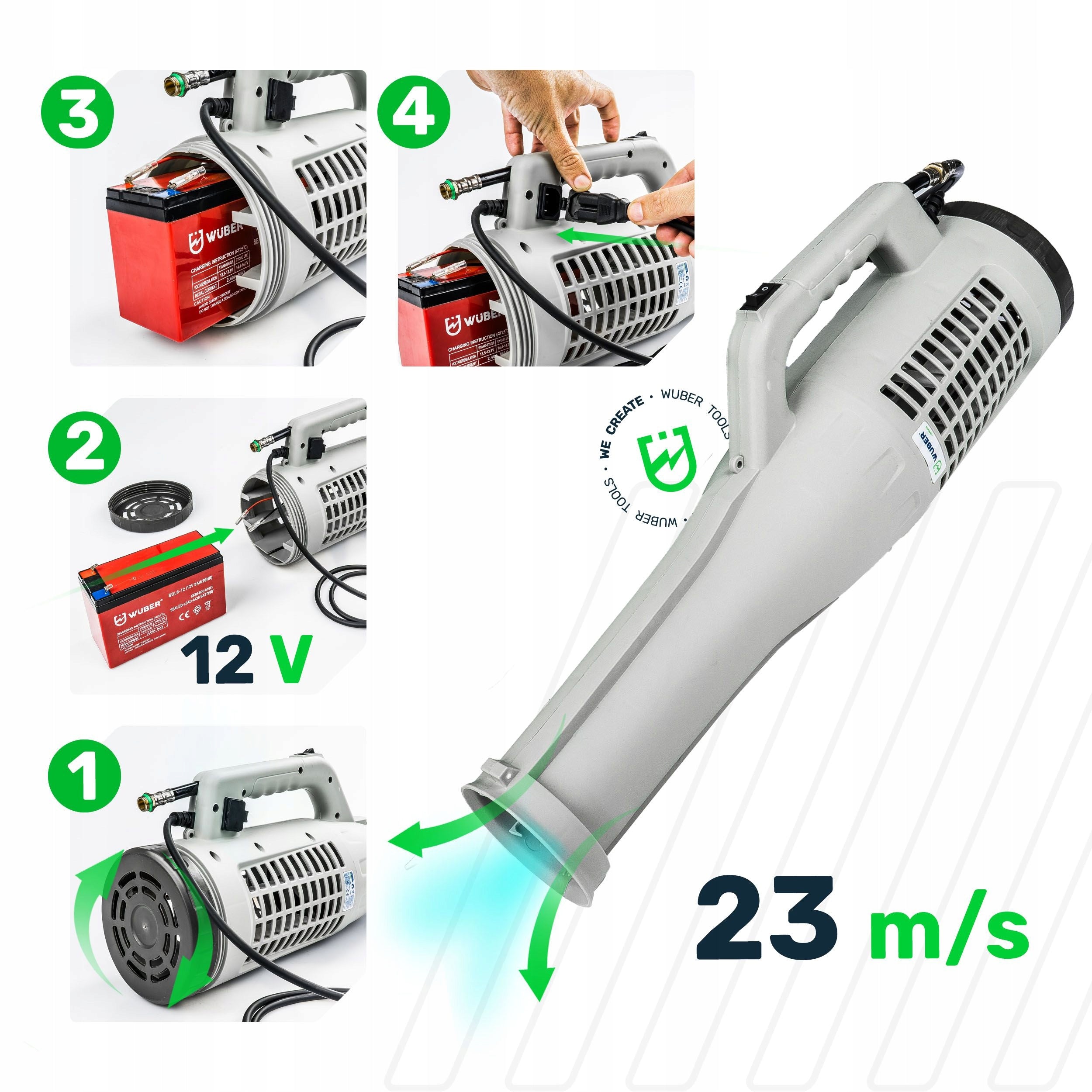 TURBO SPRAY NOZZLE FOR 2IN1 CORDLESS SPRAYER BLOWER WUBER Diameter 120 mm