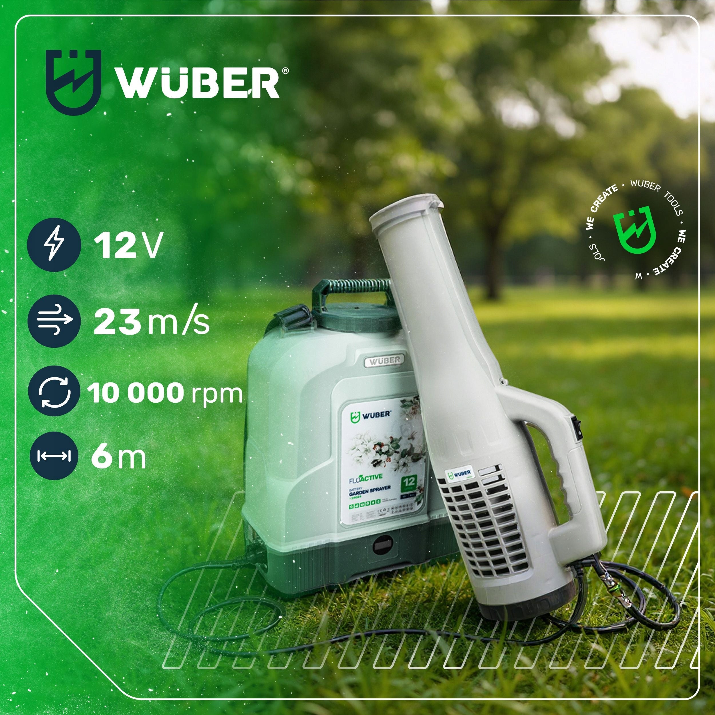 TURBO SPRAY NOZZLE FOR 2IN1 CORDLESS SPRAYER BLOWER WUBER Manufacturer code DYSZA DO OPRYSKIWACZA AKUMULATOROWEGO W24003