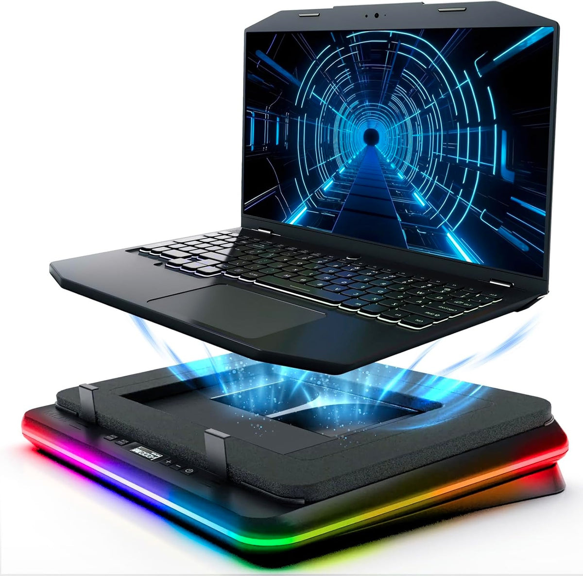 TURBOFROST COOLING FOR LAPTOP GAMING RGB 4 FANS USB C