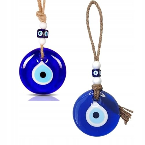 TURKISH EYE AMULET GLASS TALISMAN ON THE WALL GIFT HOME 2 PCS decoration Brand no brand