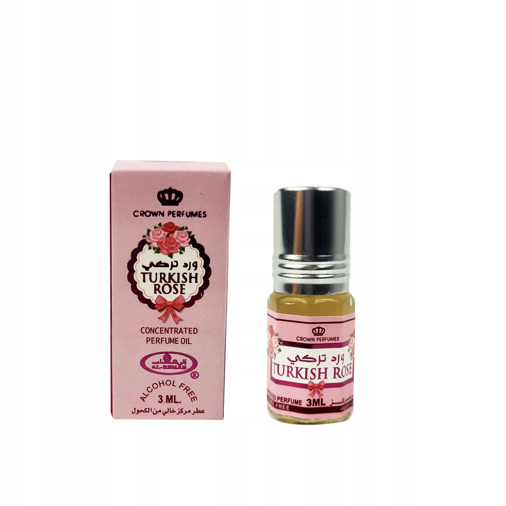 TURKISH ROSE ARABIC PERFUME IN ROSE MUSK OIL EXPRESSIVE 3 ml AL REHAB Packaging status original