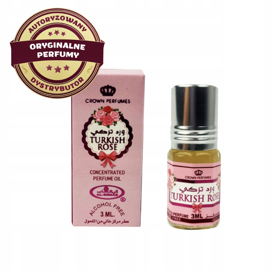 TURKISH ROSE ARABIC PERFUME IN ROSE MUSK OIL EXPRESSIVE 3 ml AL REHAB