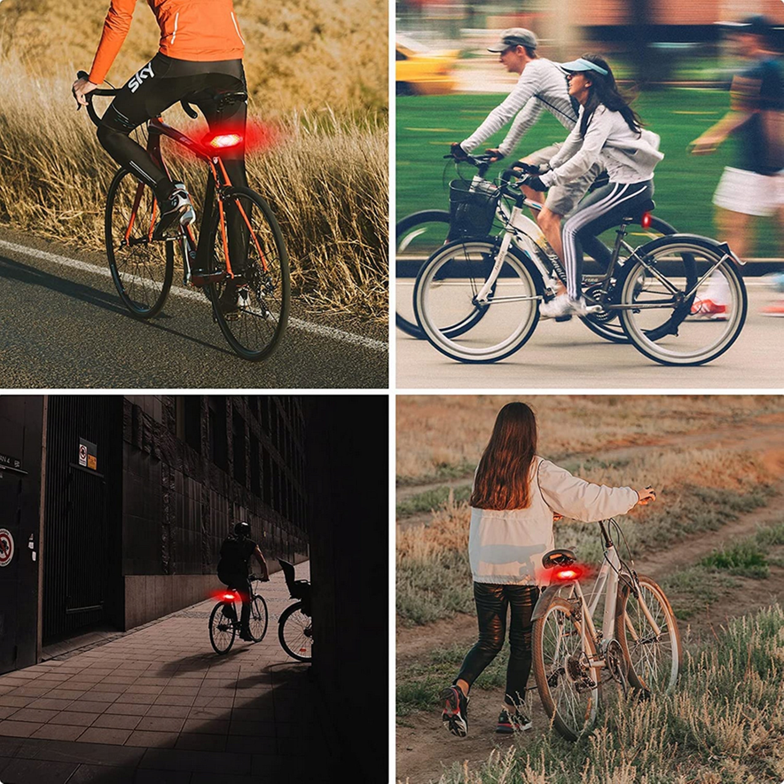TURN SIGNALS BIKE LIGHT SIGNALING REAR LED REMOTE CONTROL LIGHTING LAMP Light source LED