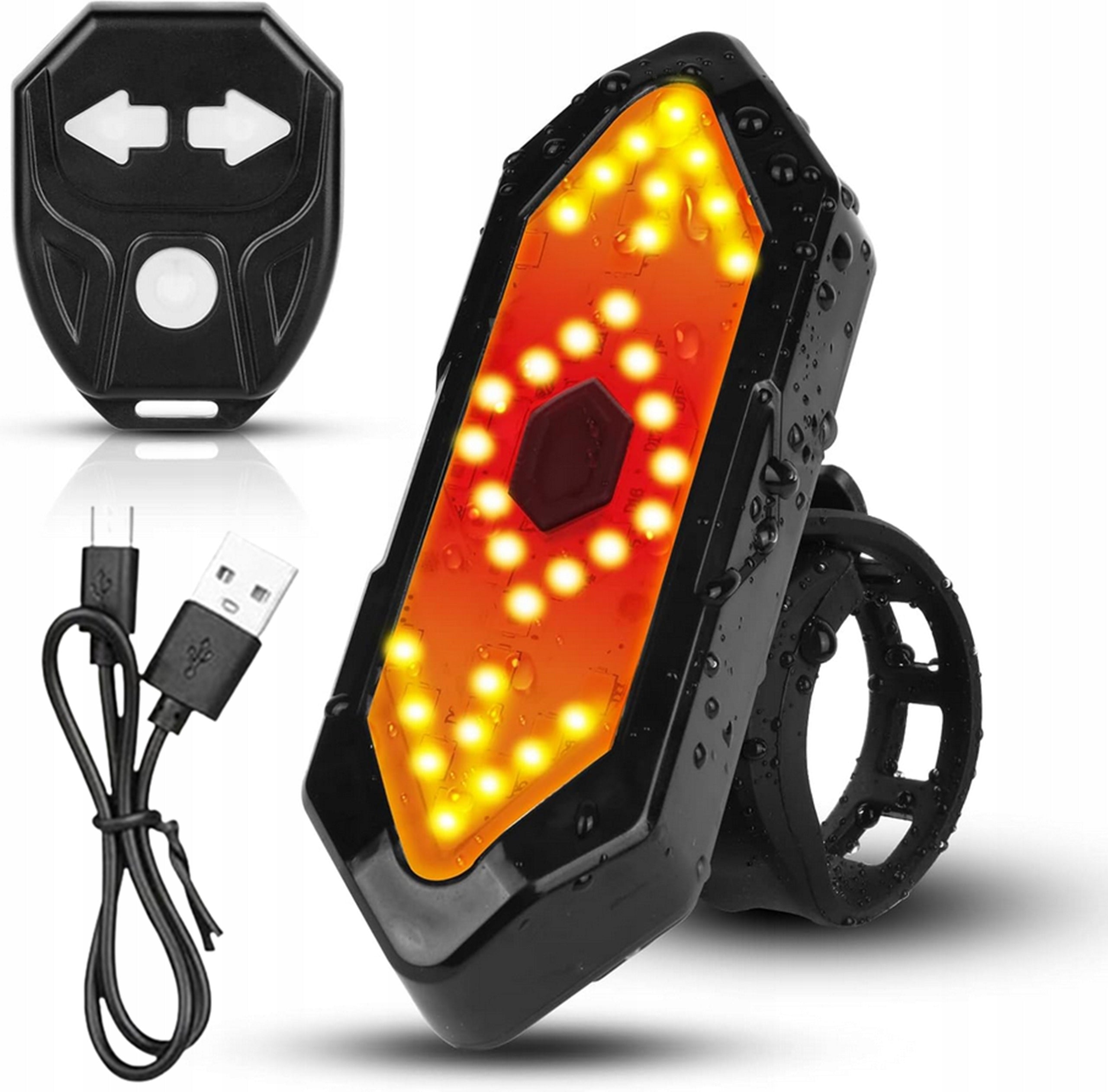 TURN SIGNALS BIKE LIGHT SIGNALING REAR LED REMOTE CONTROL LIGHTING LAMP Packaging status original