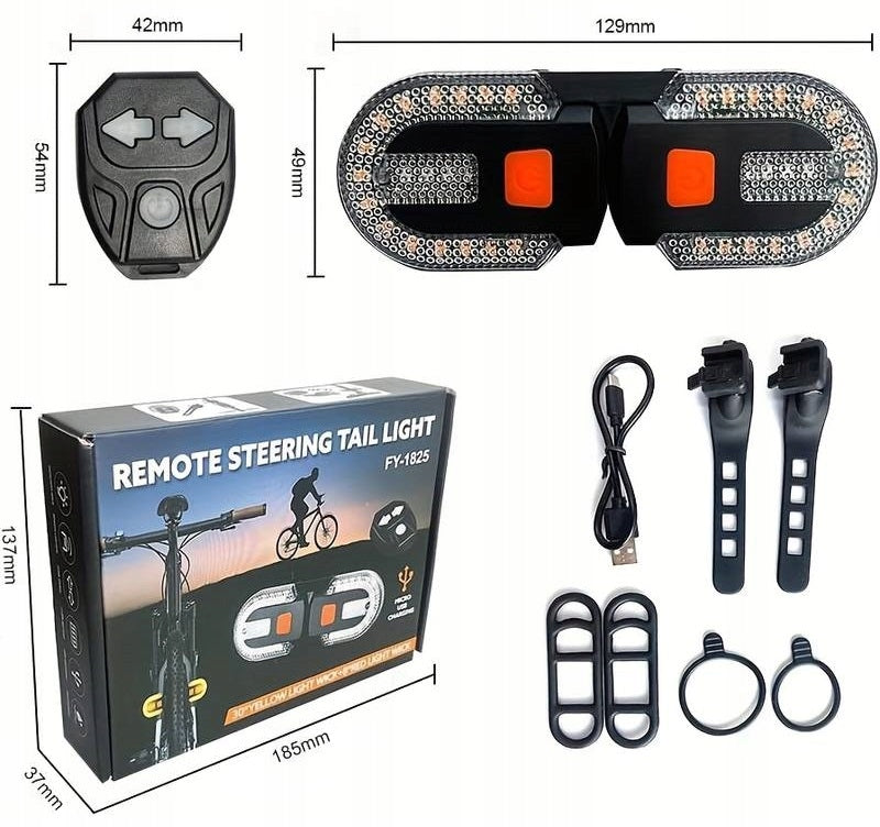 TURN SIGNALS FOR BIKE DIRECTION BICYCLE LIGHT REAR USB BEACON Kind rear-facing