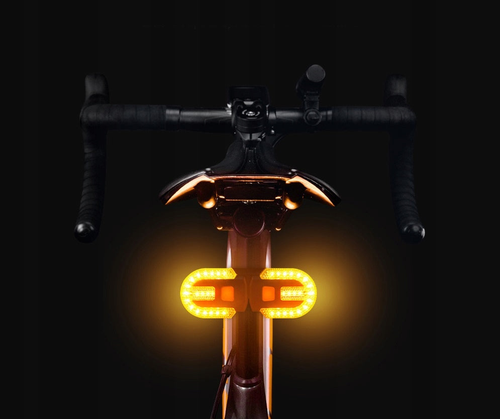 TURN SIGNALS FOR BIKE DIRECTION BICYCLE LIGHT REAR USB BEACON Light beam 1400 lm
