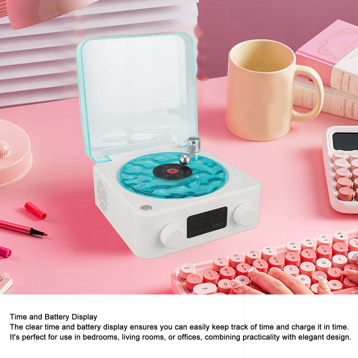 TURNTABLE-STYLE WIRELESS BLUETOOTH SPEAKER Model other