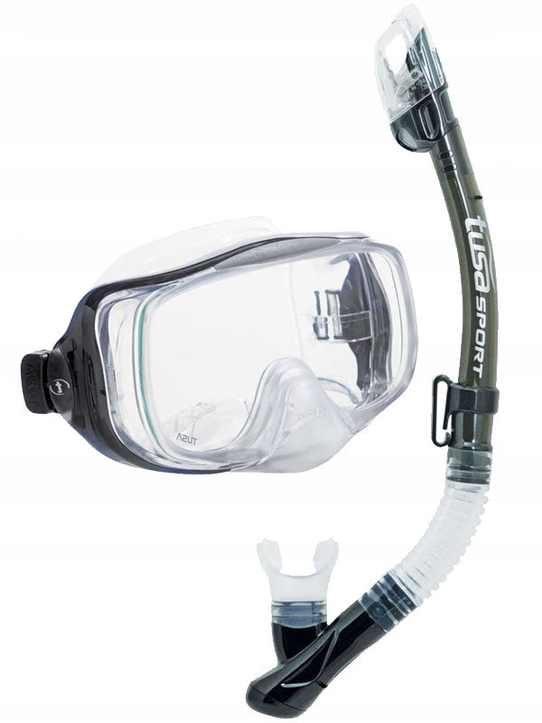 TUSA Diving set mask IMPREX 3D snorkel DRY VALVE UC3325 SK Color black