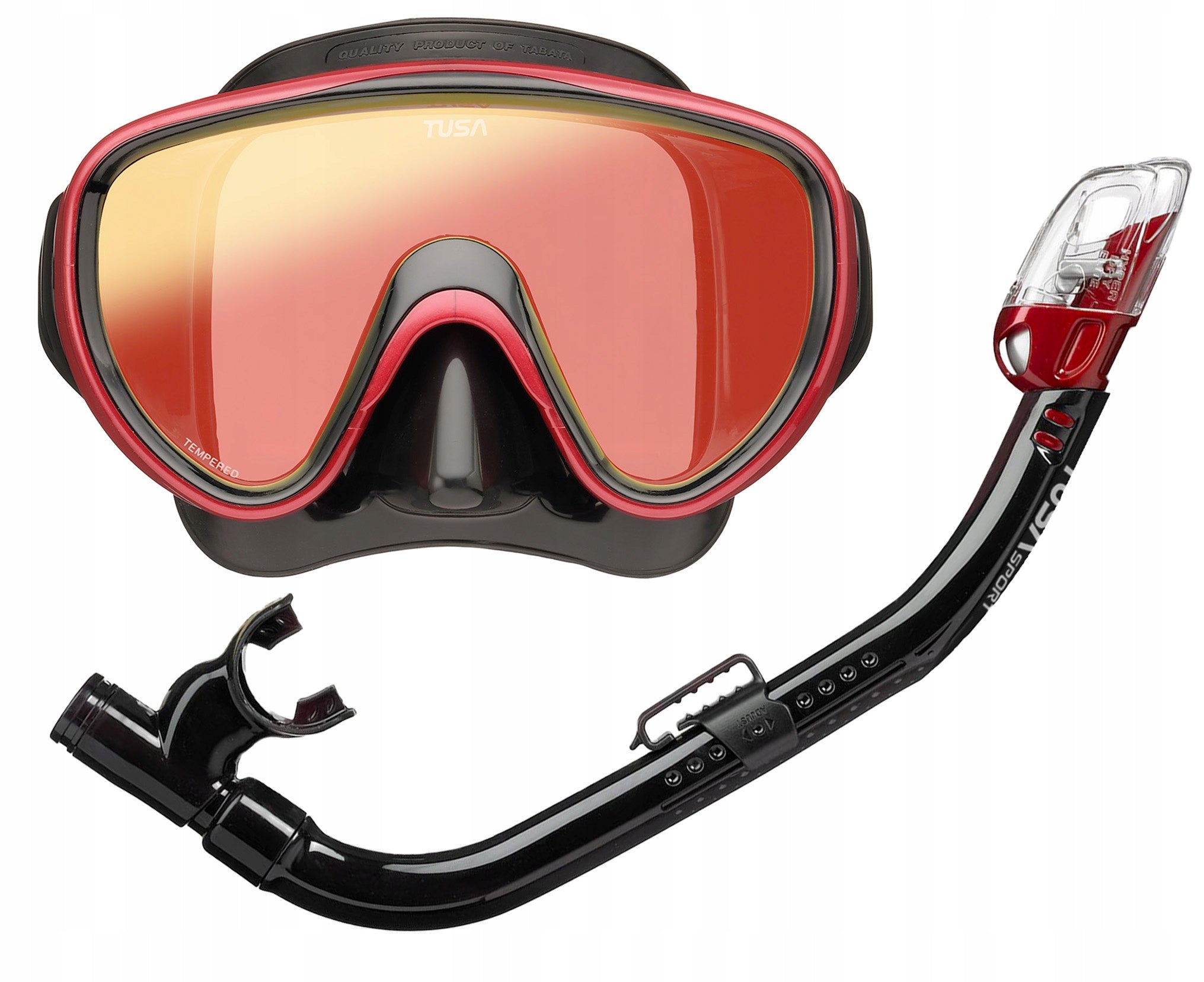 TUSA SERENE MIRROR DIVING SET MASK SNORKEL ANTIREFLEX SNORKELING EAN (GTIN) 4983608708645