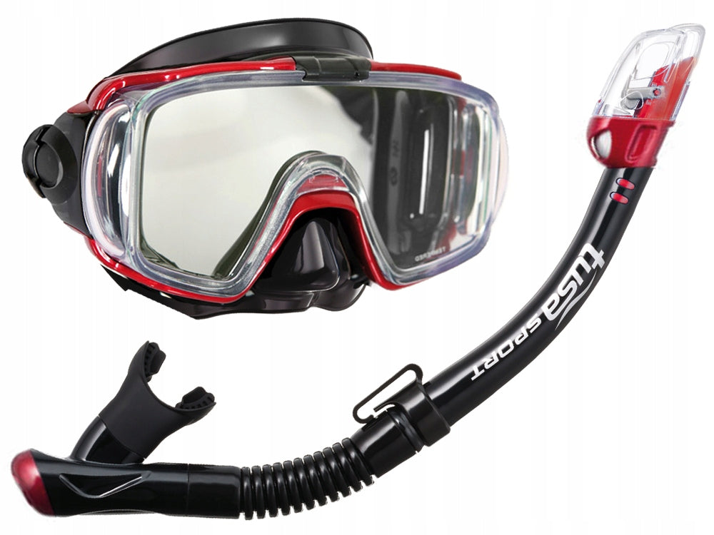 TUSA VISIO DIVING SET MASK SNORKEL YELLOW Manufacturer code UC-3125PQBMB