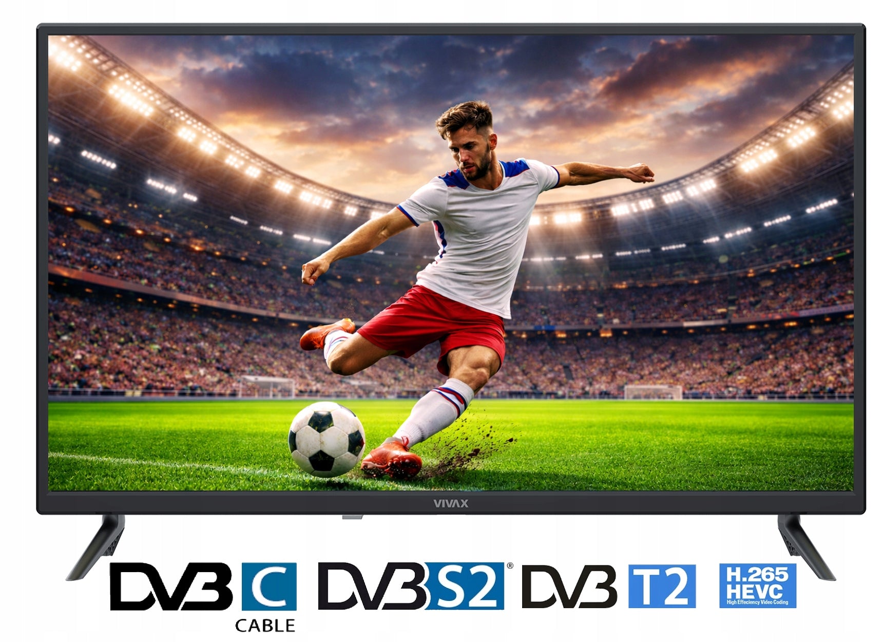 TV 32" LED HD 80cm VIVAX 32LE117T2S2 DVB-T2/S2 DOLBY AUDIO Packaging status original