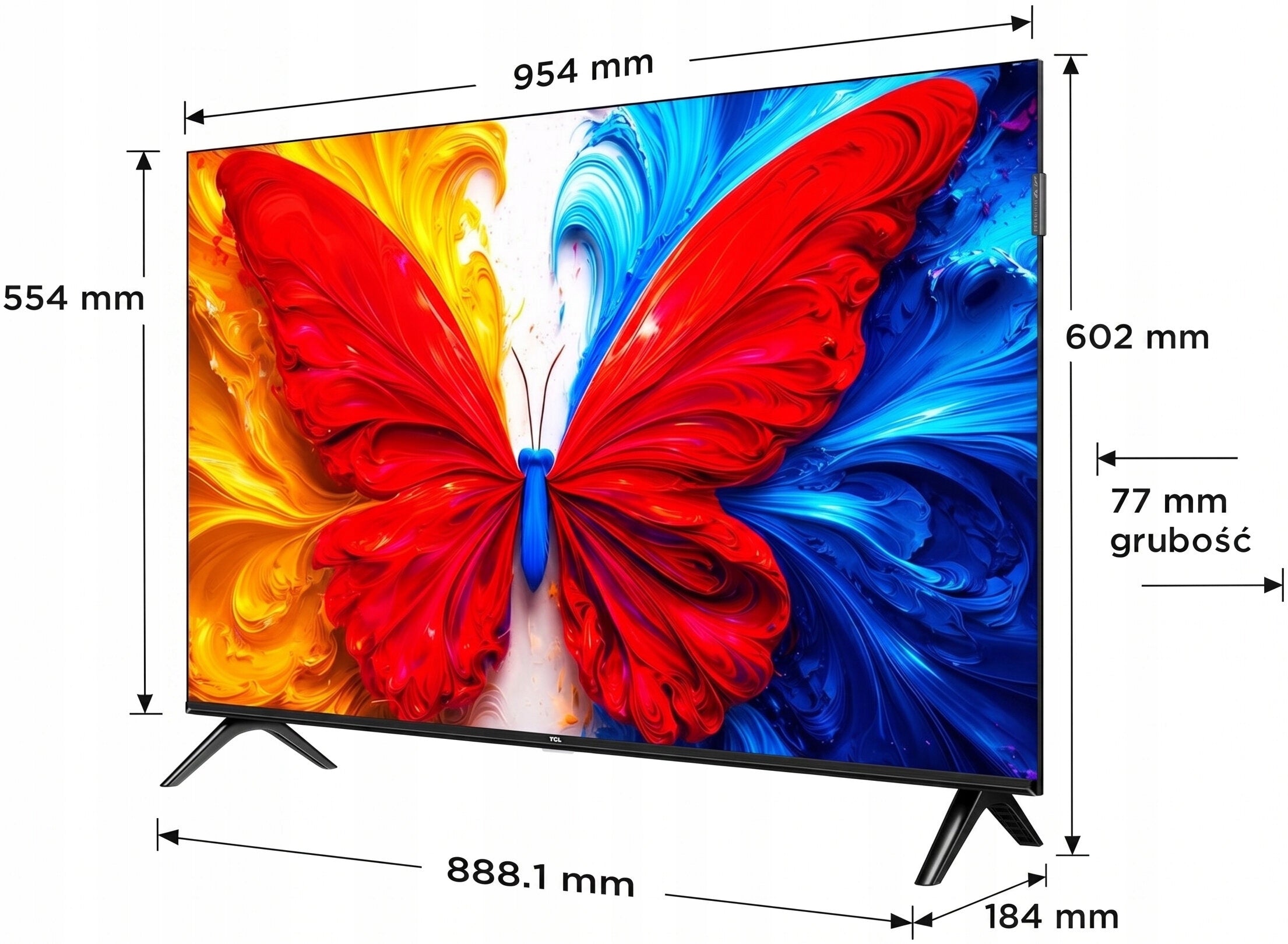 TV 43" TCL Full HD QLED 43S5L Android TV Model 2026 New Manufacturer code 43S5L