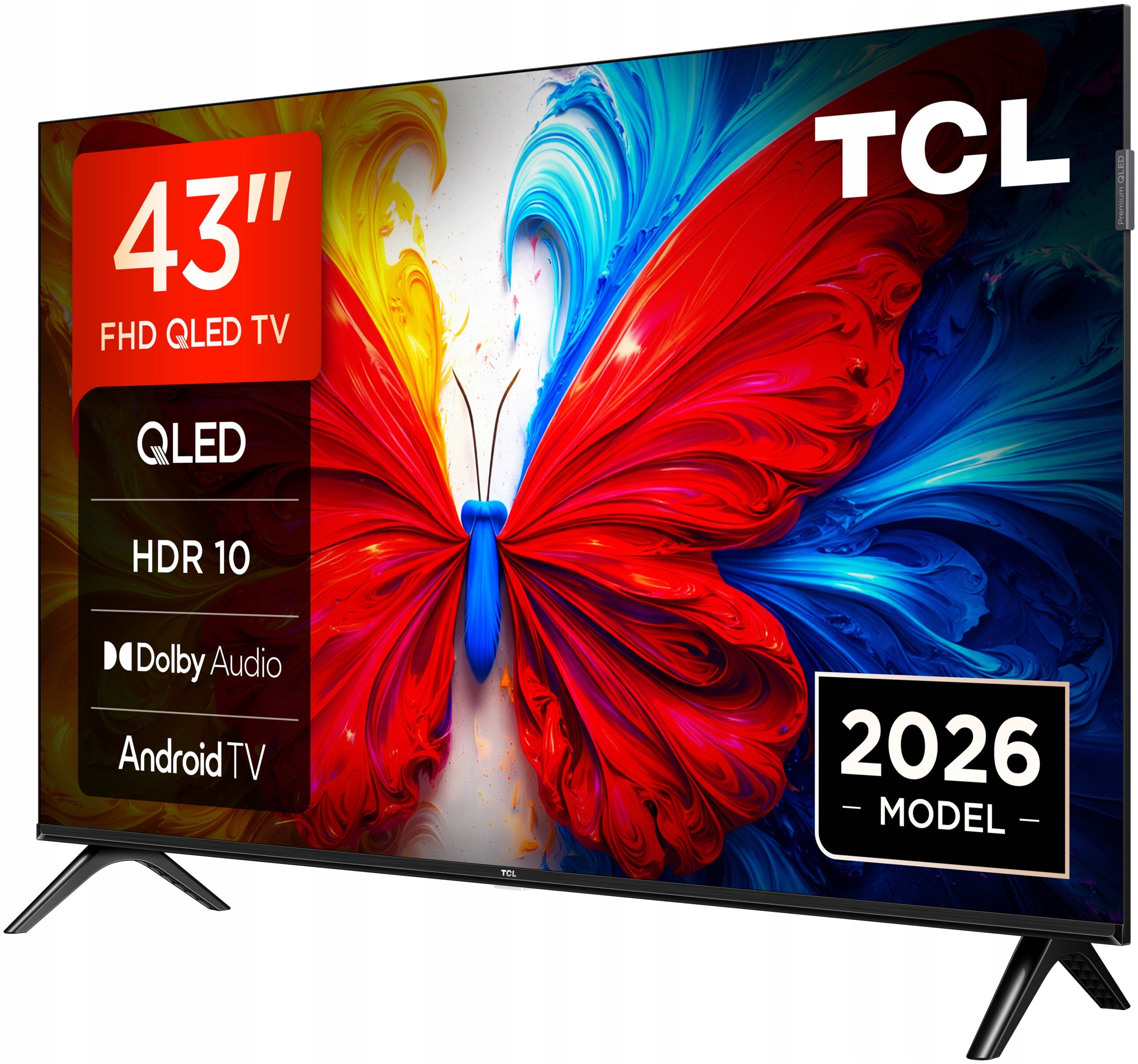 TV 43" TCL Full HD QLED 43S5L Android TV Model 2026 New Packaging status original