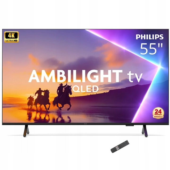 TV 55" Philips Ambilight 55PUS8510/12 QLED 4K UHD Titan OS New