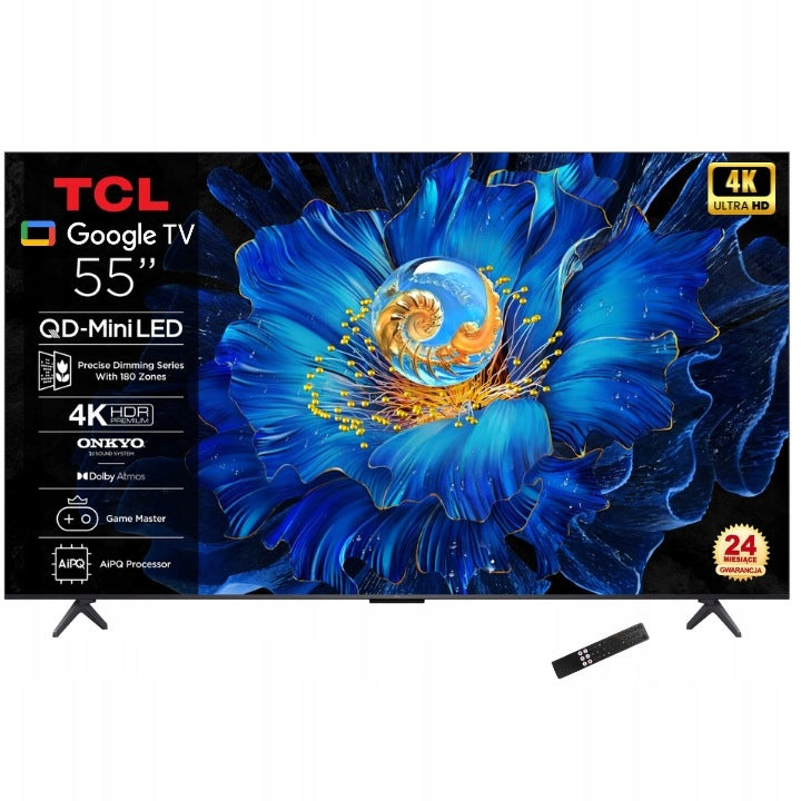 TV 55" TCL QD-Mini LED Google TV 55C69KS New
