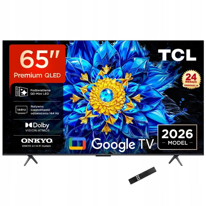 TV 65" TCL 65P8L QD-Mini LED 4K Ultra HD 144 Hz Google TV New