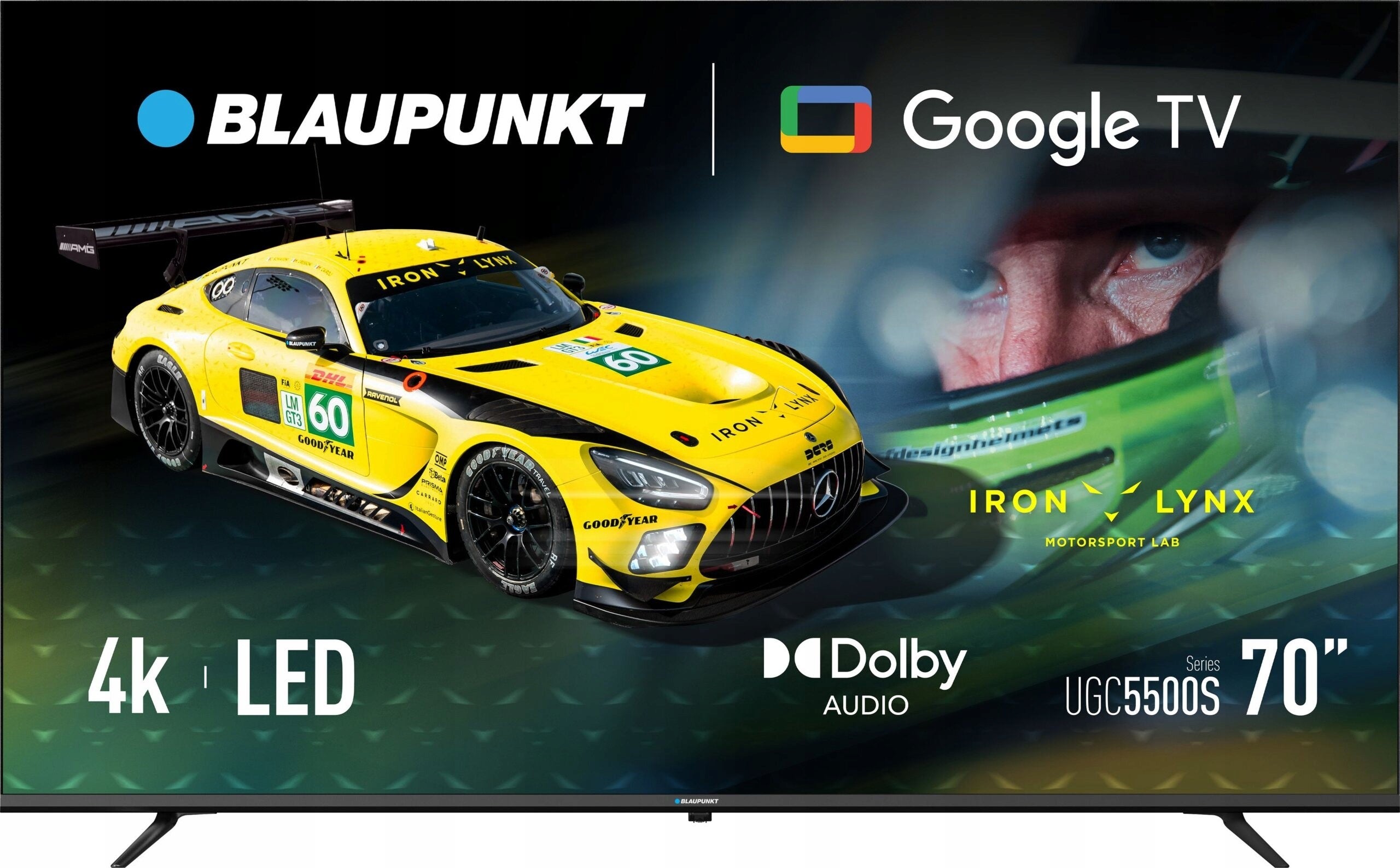 TV 70" Smart TV LED Blaupunkt 70UGC5500S Google TV 4K HDR Bluetooth Packaging status original