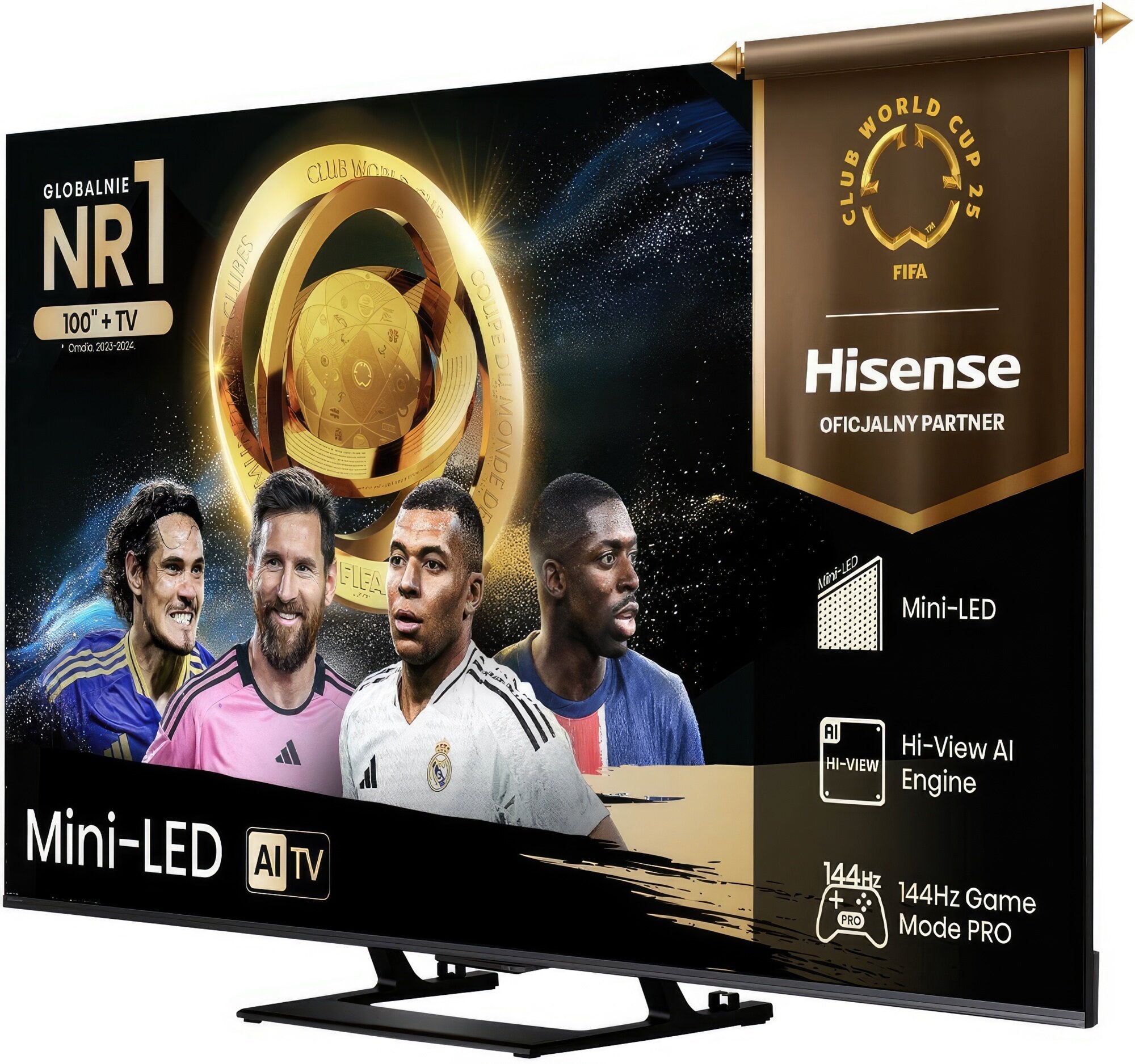 TV HISENSE 55U78Q 55'' MINILED 4K 144Hz VIDAA Dolby Atmos HDMI 2.1 HD format 4K UHD