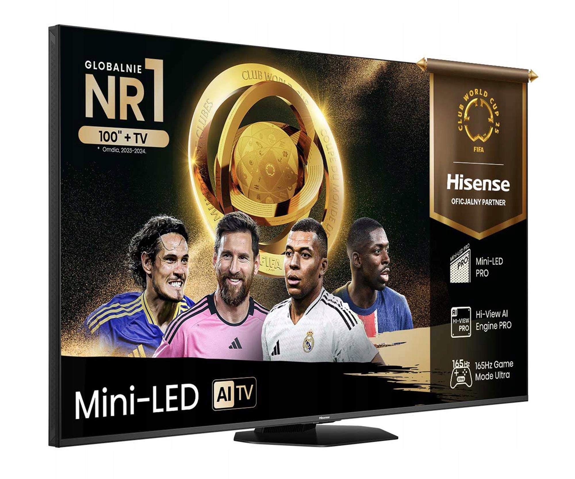 TV HISENSE 55U8Q 55" Mini LED 165 Hz 4K Dolby Vison Atmos Packaging status original