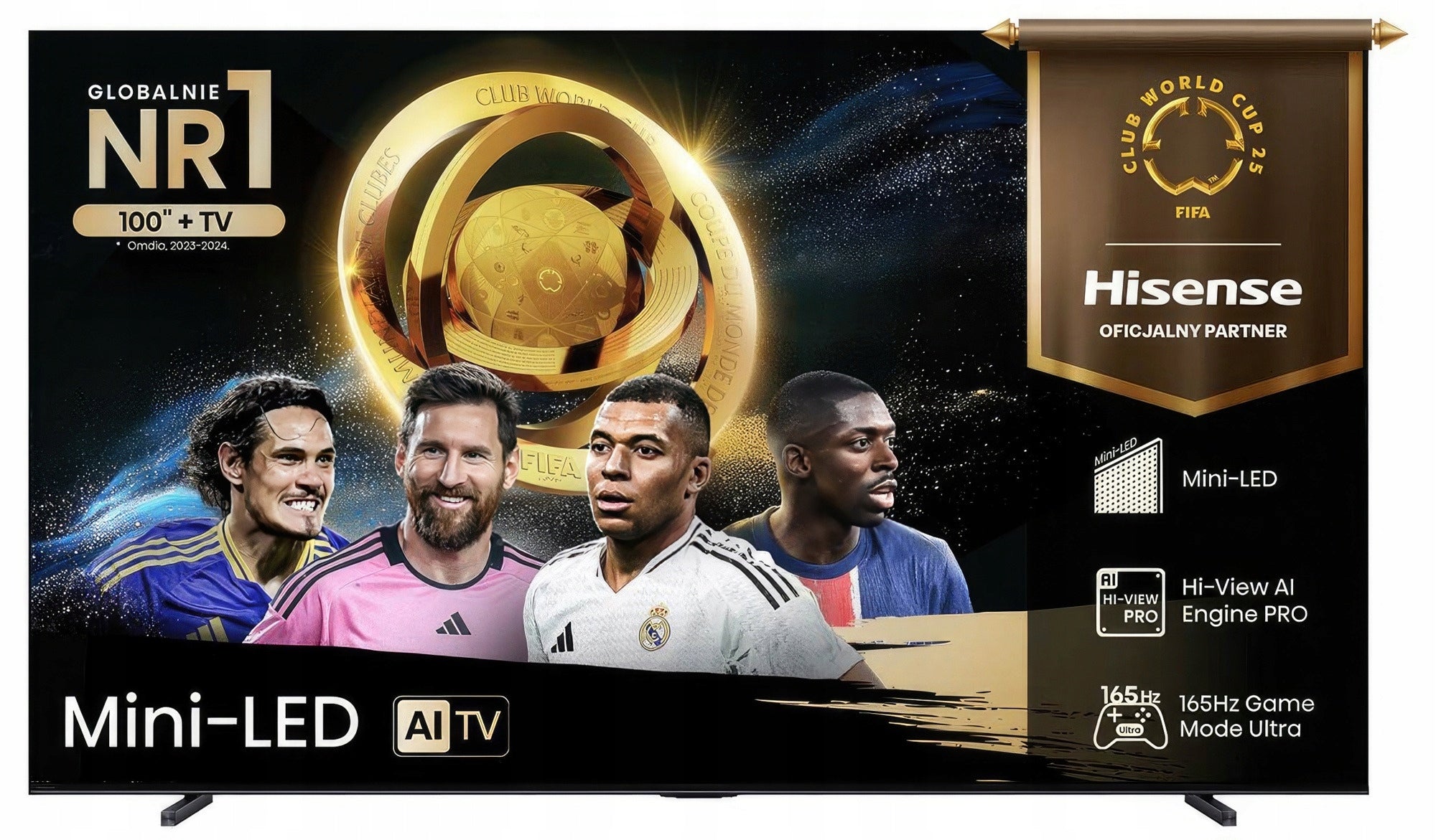 TV HISENSE 85U78Q 85" MINILED 4K 144Hz VRR VIDAA Dolby Vision