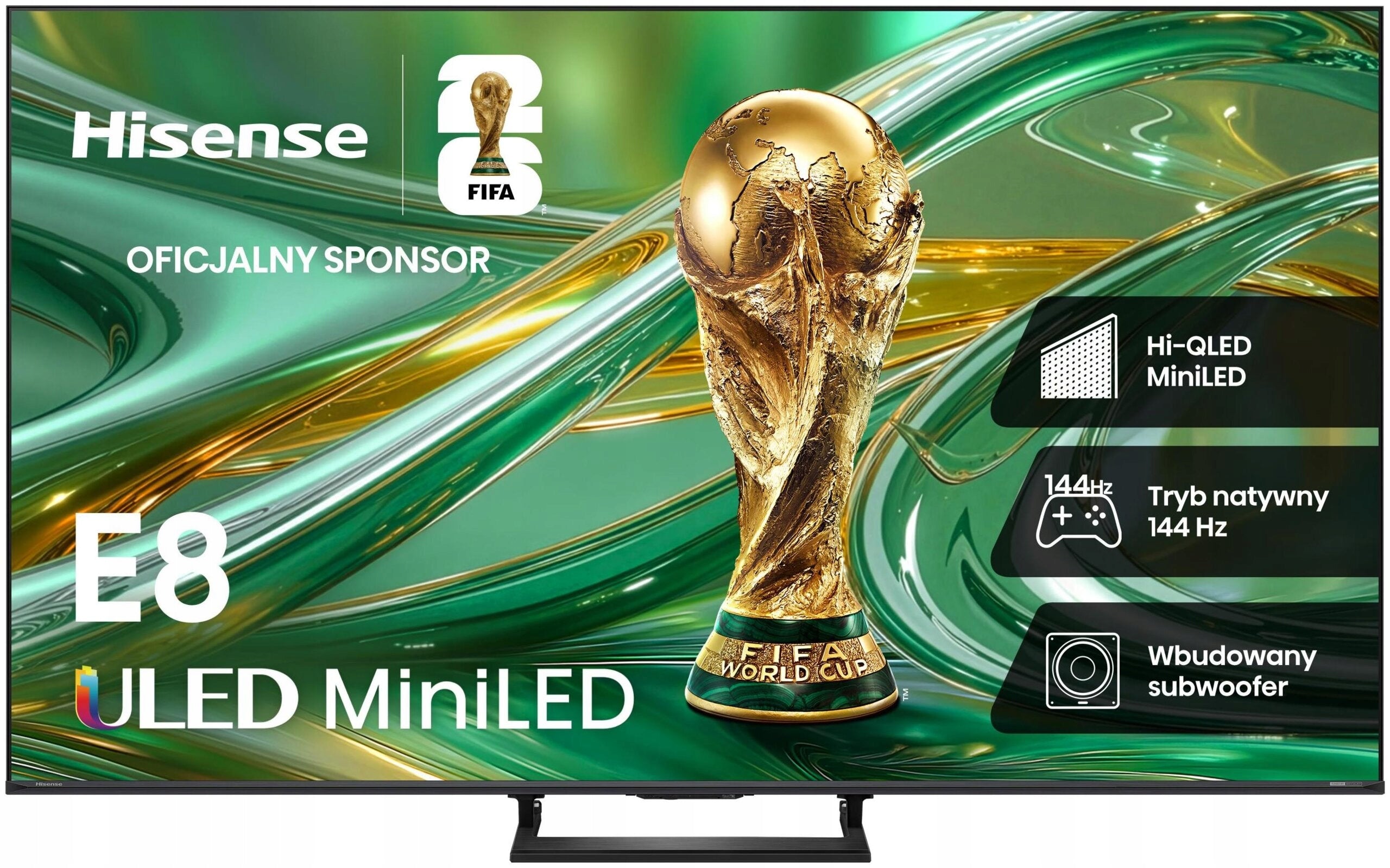 TV Hisense 50E8S MiniLED 144 Hz Manufacturer code 50E8S