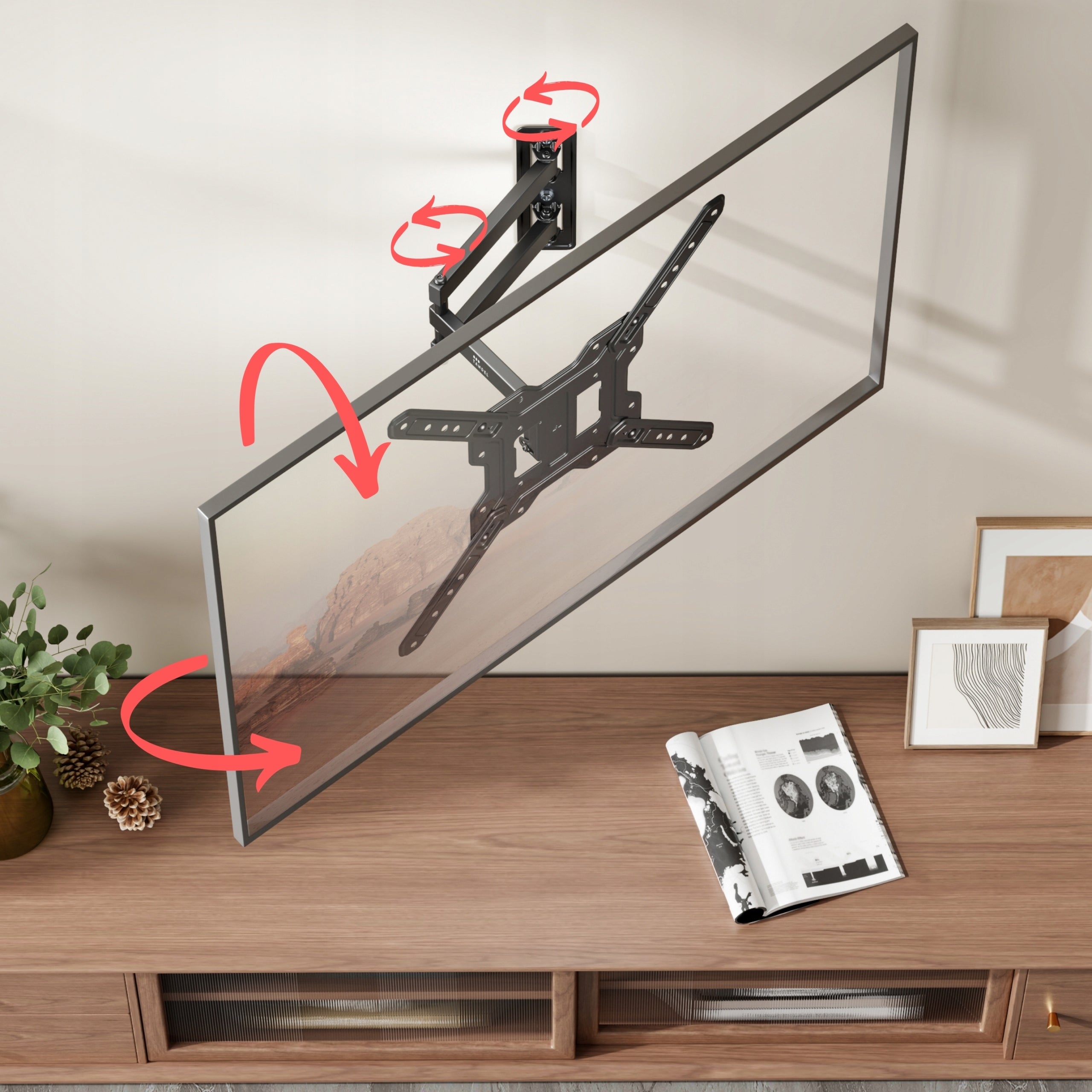 TV Holder 26-65 Inch 30kg Rotating Long Arm TV Hanger Strong Manufacturer code ETX55 32 CALE 40 CALI 42 CALE 50 CALI 55 VESA