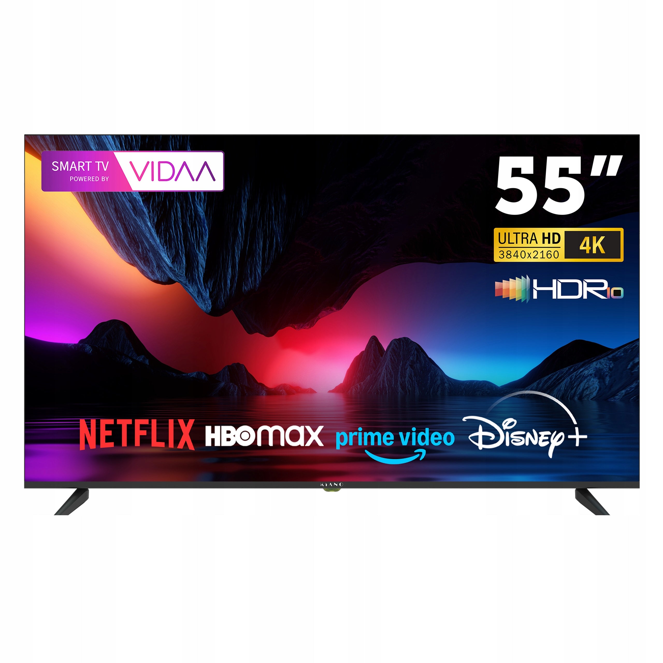 TV Kiano LD55W02 55 inches 4K UHD Smart TV VIDAA 3xHDMI DVB-T2/S2